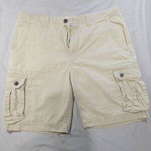 Arizona Cargo Shorts, Sz 36, Tan